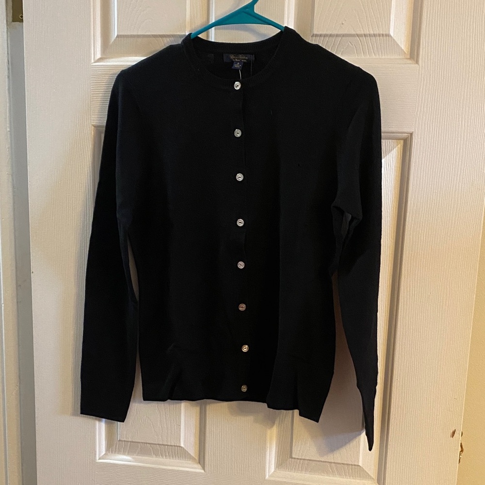 Brooks Brothers Black Wool Women's Cardigan